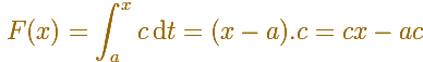 Step functions: The indefinite integral of a constant function is a linear function | matematicasVisuales