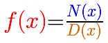Funciones racionales(1), funciones racionales lineales:  frmula | matematicasVisuales