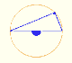 ngulos central e inscrito en una circunferencia | Demostracin | Caso I | matematicas visuales 
