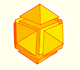 Dodecaedro rmbico (4): Dodecaedro rmbico formado por un cubo y seis sextos de cubo