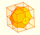 A truncated octahedron made by eight half cubes | matematicasVisuales A truncated octahedron made by eight half cubes | matematicasVisuales