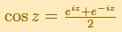 La funcin coseno complejo formula | matematicasvisuales