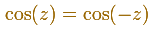 La funcin coseno es par | matematicasvisuales