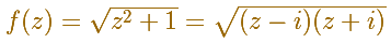 Multifuncin con dos valores y dos puntos de ramificacin  | matematicasvisuales