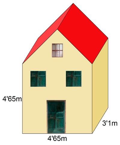 Estamos en casa: Construccin de una casita. |matematicasVisuales