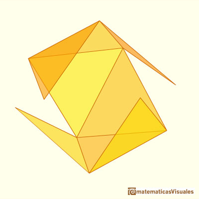 Octahedron plane net: developing octahedron | matematicasVisuales