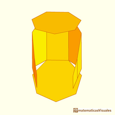 Prisms cut by an oblique plane and their nets: a prism developing | matematicasVisuales