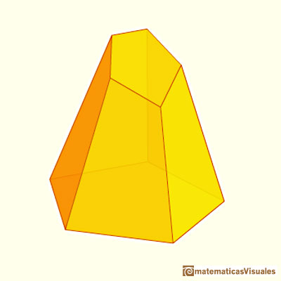 Pirmides truncadas por un plano oblicuo | matematicasVisuales