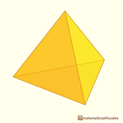Pirmides y troncos de pirmide: un tetraedro | matematicasVisuales