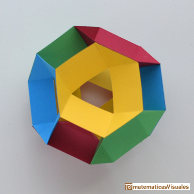 Taller Talento Matemtico Zaragoza: Platonic polyhedra: Tetrahedron | Cuboctahedron and Rhombic Dodecahedron | matematicasVisuales