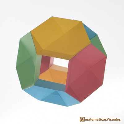 Taller Talento Matemtico Zaragoza: Platonic polyhedra: Tetrahedron | Cuboctahedron and Rhombic Dodecahedron | matematicasVisuales