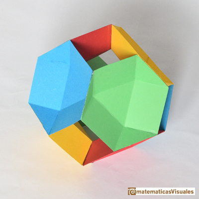 Taller Talento Matemtico Zaragoza: Platonic polyhedra: Tetrahedron | Cuboctahedron and Rhombic Dodecahedron | matematicasVisuales