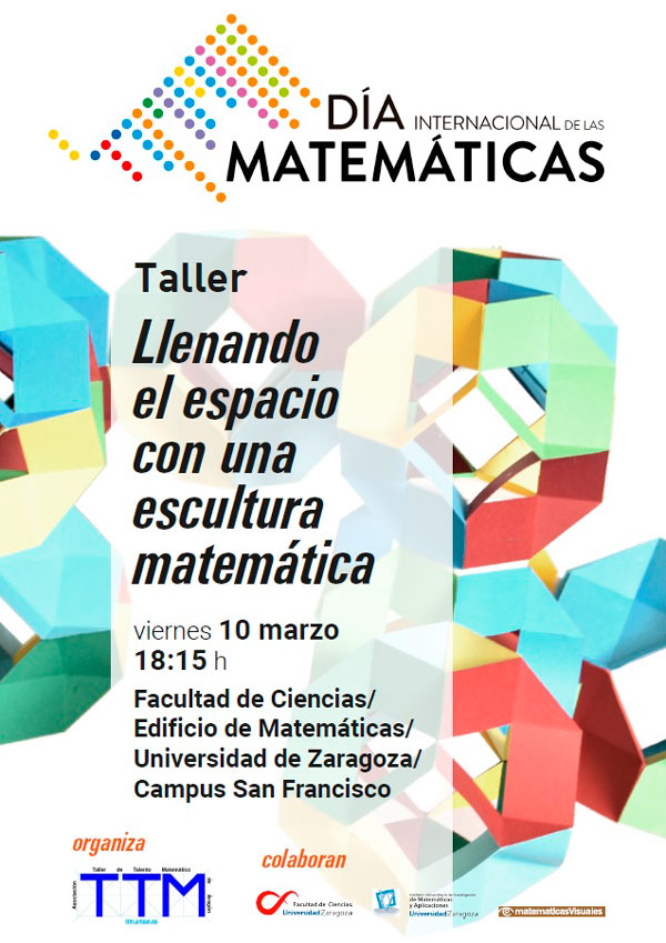 Escultura matemtica | Da Internacional de las Matemticas 2023 | Taller Talento Matemtico Zaragoza | matematicasVisuales