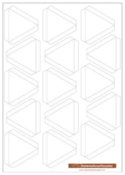 Construccin de poliedros de cartulina pegando cara a cara: Plantilla para descargar, imprimir, recortar y pegar | matematicasVisuales