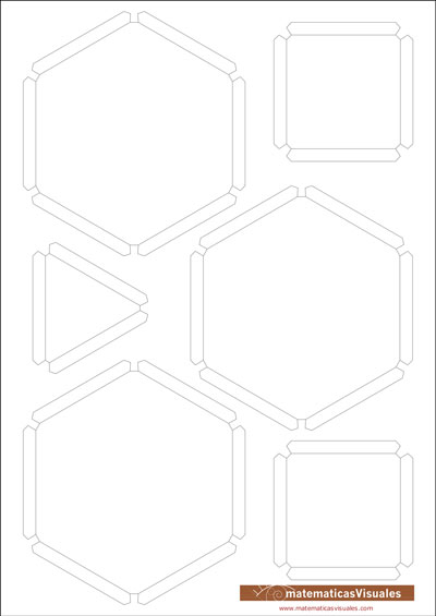 Construccin de poliedros con cartulina y gomas elsticas: Download, print, cut and build | matematicasVisuales