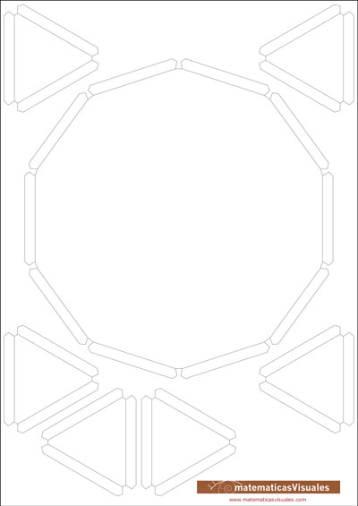 Construccin de poliedros con cartulina y gomas elsticas: Download, print, cut and build | matematicasVisuales