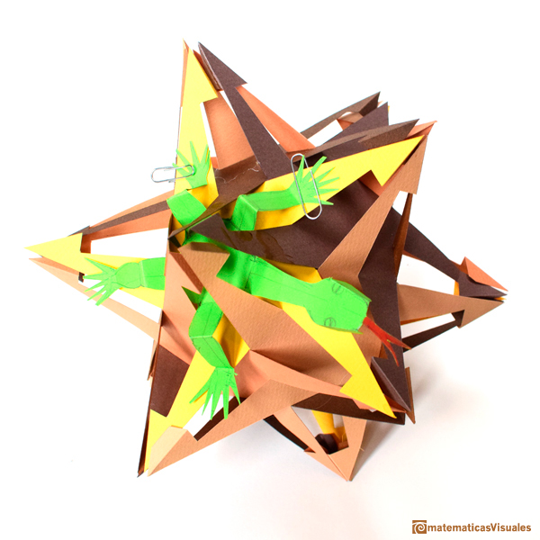 Construccin de poliedros | Pequeo dodecaedro estrellado | Escher | matematicasVisuales