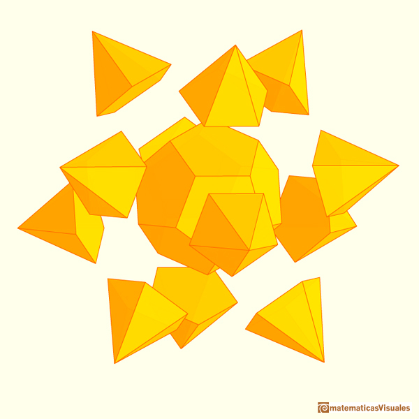 Construccin de poliedros | Pequeo dodecaedro estrellado | Escher | matematicasVisuales