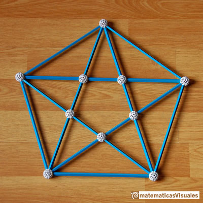 Construccin poliedros| Zome. Pentagrama | matematicasVisuales