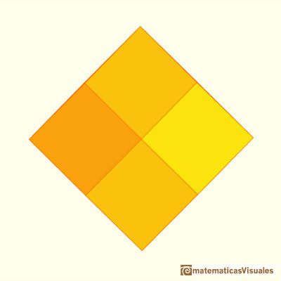 Cubo aumentado, cubo con pirmides y dodecaedro rmbico: doce caras rmbicas | matematicasvisuales