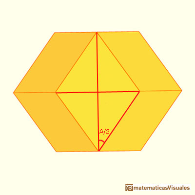 Cubo aumentado, cubo con pirmides y dodecaedro rmbico: calculando los ngulos usando trigonometra | matematicasVisuales