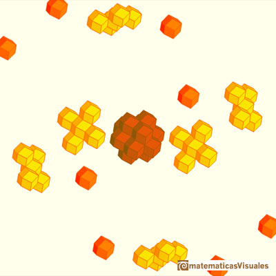 Rhombic dodecahedron is a space-filling polyhedron, tessellation | matematicasvisuales