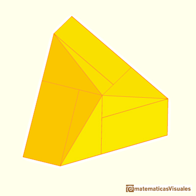 Volumen de un dodecaedro: descomposicin en piezas que nos van a ayudar para calcular el volumen | matematicasVisuales