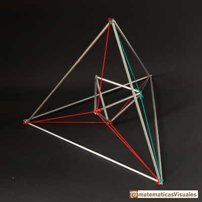 Dualidad entre slidos platnicos: construccin del tetraedro y su dual | matematicasVisuales
