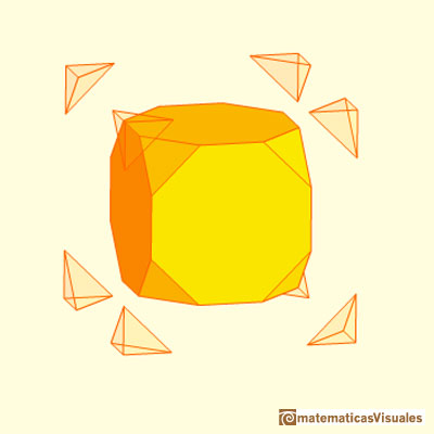 Taller Talento Matemtico Zaragoza: cubo truncado, truncated cube | matematicasVisuales