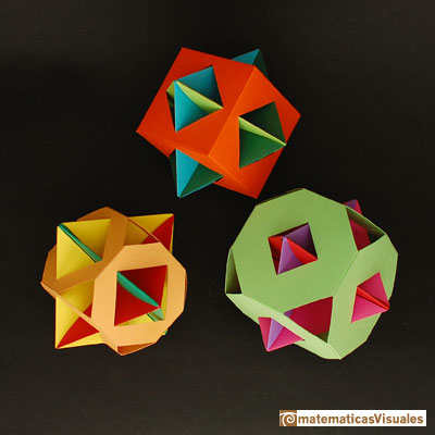 Taller Talento Matemtico Zaragoza: octaedro origami dentro de un cubo | matematicasVisuales
