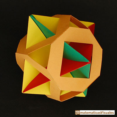 Taller Talento Matemtico Zaragoza: octaedro origami dentro de un cubo | matematicasVisuales
