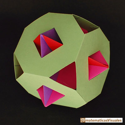 Taller Talento Matemtico Zaragoza: octaedro origami dentro de un cubo | matematicasVisuales