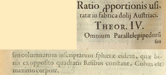 Kepler | Nova Stereometria Doliorum vinariorum