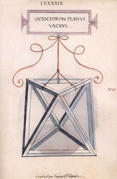 Leonardo da Vinci: octahedron. Editorial Akal | matematicasvisuales 