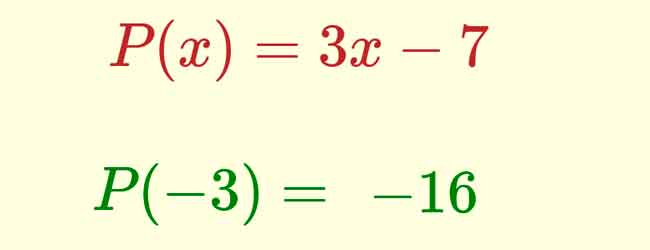Clculo mental | polinomios | valor numrico | grado1 | matematicasVisuales