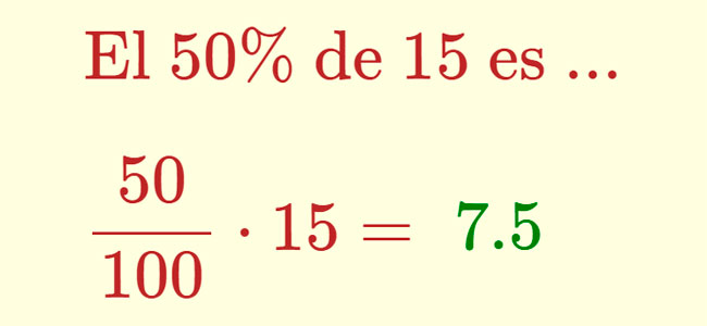 Clculo mental: porcentajes | matematicasVisuales